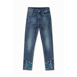 Pantalón vaquero skinny tobillero