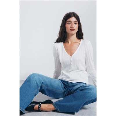 Camiseta panadera punto cortado