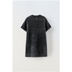 SPARKLY FAUX FUR DRESS