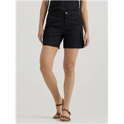 Ultra Lux Comfort Flex-To-Go Relaxed Cargo Short:Black:8:M