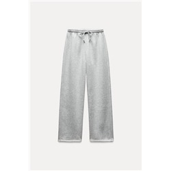 STRAIGHT PLUSH TROUSERS