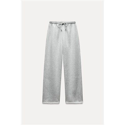 STRAIGHT PLUSH TROUSERS