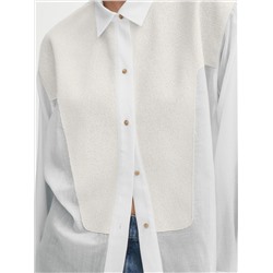 CAMISA SEMITRANSPARENTE DETALLE PECHERA