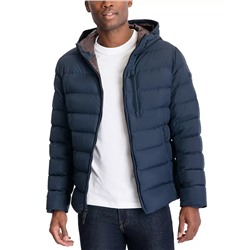 MICHAEL KORS Men's Hooded Puffer Jacket, Created For Macy's