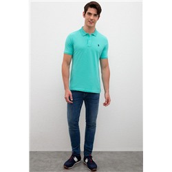 Erkek Mint Basic Polo Yaka Tişört