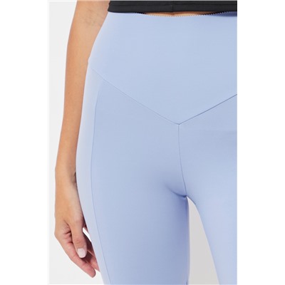 Leggings ciclista de compresión cintura alta - Azul claro