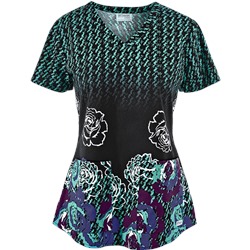 Grey's Anatomy Scrubs Duchess Print Top