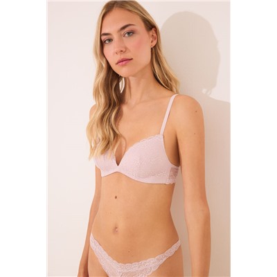 Sujetador triangular CHARMING encaje rosa