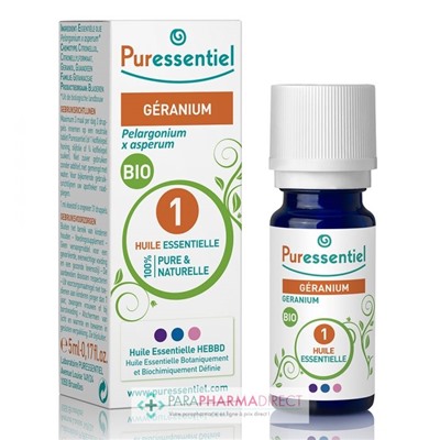 Puressentiel Huile Essentielle Géranium BIO 5 ml