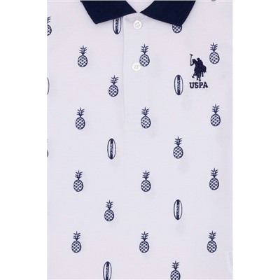 Erkek Çocuk Beyaz Polo Yaka Tişört