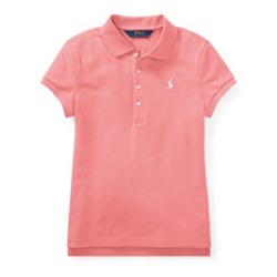 GIRLS 7-16 Stretch Piqué Polo Shirt