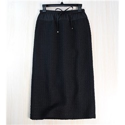 Женская фактурная шерстяная юбка-миди