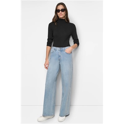 RIBBED MOCK NECK BODYSUIT