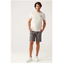 Avva Erkek Antrasit Esnek Belli Relaxed Fit Şort E003652