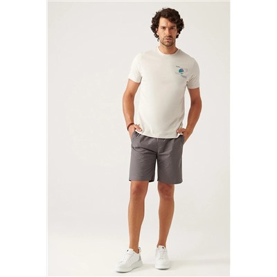 Avva Erkek Antrasit Esnek Belli Relaxed Fit Şort E003652
