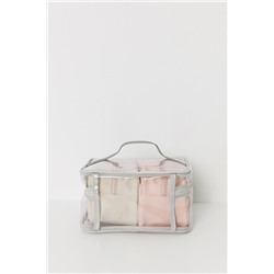 Pack 3 neceseres rosa y beige