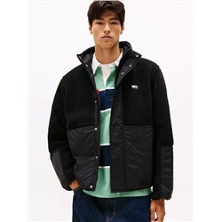 Tommy Jeans Mixed Media Teddy Jacket