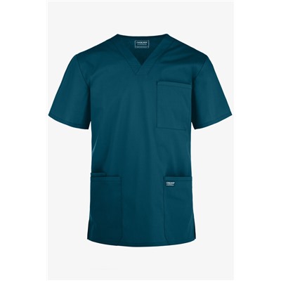 Cherokee Workwear Professionals Men's 4-Pocket STRETCH V-Neck Scrub Top