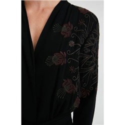 Mono largo de viscosa print floral