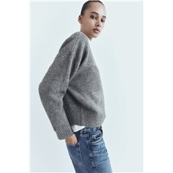 PLAIN SOFT KNIT SWEATER