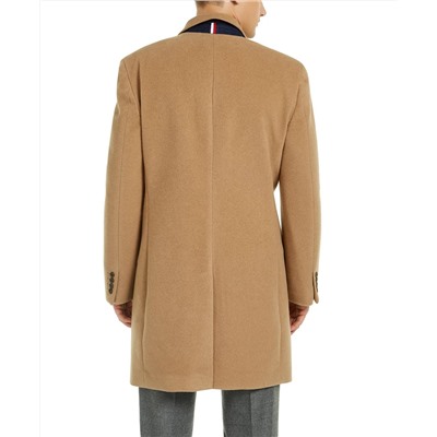 Tommy Hilfiger Addison Wool-Blend Trim Fit Overcoat