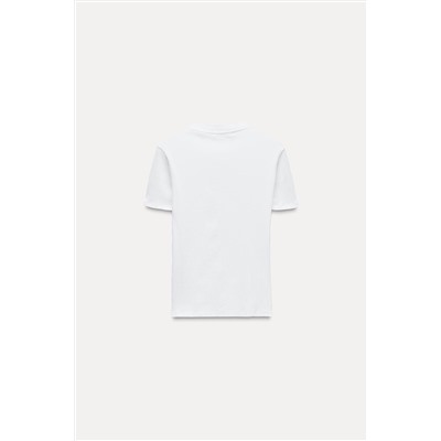 RIBBED SHORT SLEEVE T-SHIRT