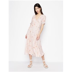 PRINTED CREPE DRESS