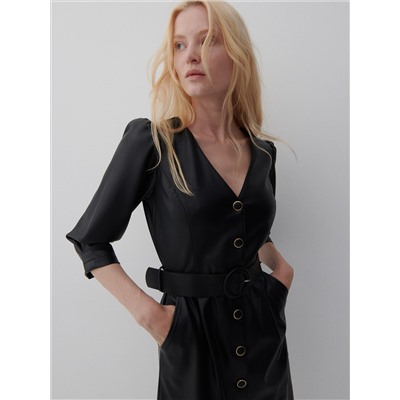 Kleid Aus Kunstleder