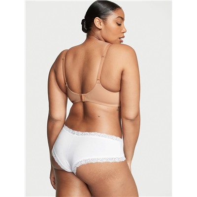 THE LACIE Lace Waist Cotton Cheeky Panty