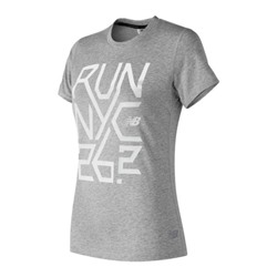 Women's NYC Marathon Heather Tech Tee WOMEN'S PERFORMANCE CLOTHING SHORT SLEEVE