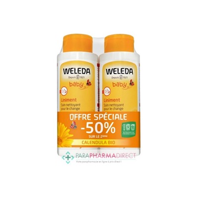 Weleda Baby - Calendula - Liniment - BIO - LOT de 2x400mlLot  × 2