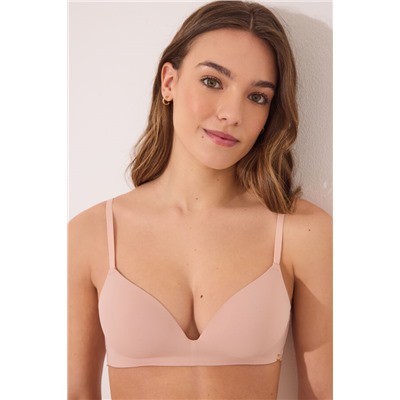LOVELY Sujetador triangular relleno rosa