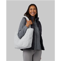 WOMEN'S COZY SHERPA TOTE BAG