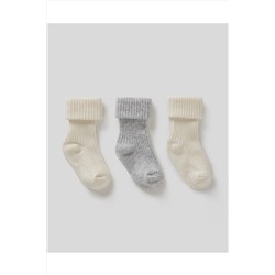 United Colors of Benetton 012 Ribana 3lü Soket Çorap 322127AO3F211S-903