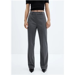 Pantalón recto botón lateral REF. 57026727-LEO-LM