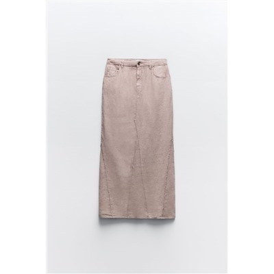 LONG LINEN SKIRT