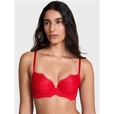 Dream Angels Lace Lightly Lined Classic Coverage Demi Bra