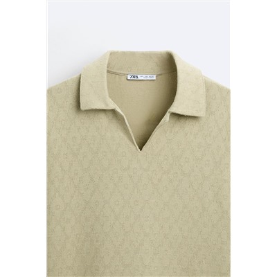 POLO JACQUARD GEOMÉTRICO