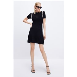 Vestido recto Negro