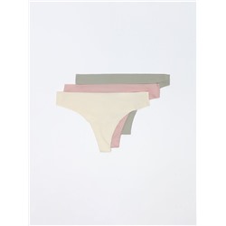 3-PACK OF MICROFIBRE THONGS