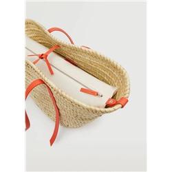 Bolso capazo piel -  Mujer | MANGO OUTLET Melilla