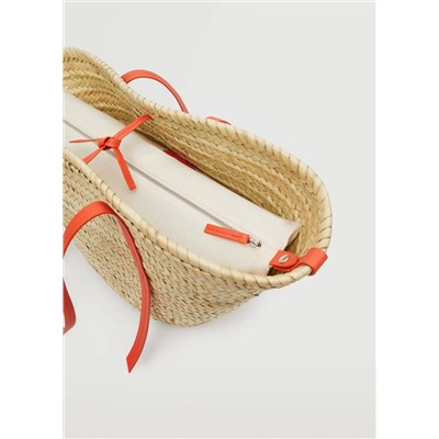 Bolso capazo piel -  Mujer | MANGO OUTLET Melilla