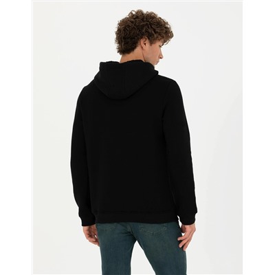 Siyah Regular Fit Sweatshirt