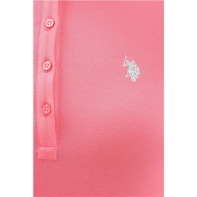 Kadın Pembe Basic Polo Yaka Tişört