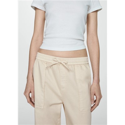 Pantalón algodón cintura elástica