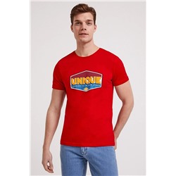 Lee Cooper Erkek Unique O Yaka T-Shirt Kırmızı 202 LCM 242025