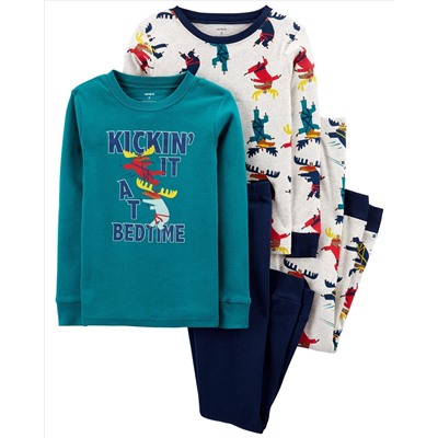 Carter's | Kid 4-Piece 100% Snug Fit Cotton PJs