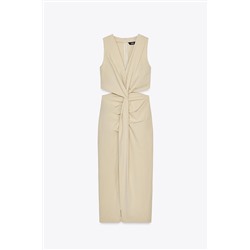 MIDI CUT-OUT KNOT DRESS