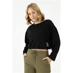 Kadın Siyah Sweatshirt