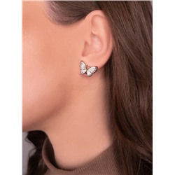 Серьги из золочёного серебра с фианитами 925 пробы п2-440-2з208